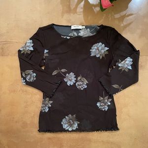 Mexx floral print long sleeve top